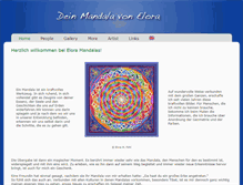 Tablet Screenshot of elora-mandalas.de